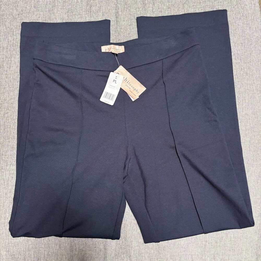 Philosophy Republic Stretch Ponte Knit Pull-On Bootcut Pants, Petite Large